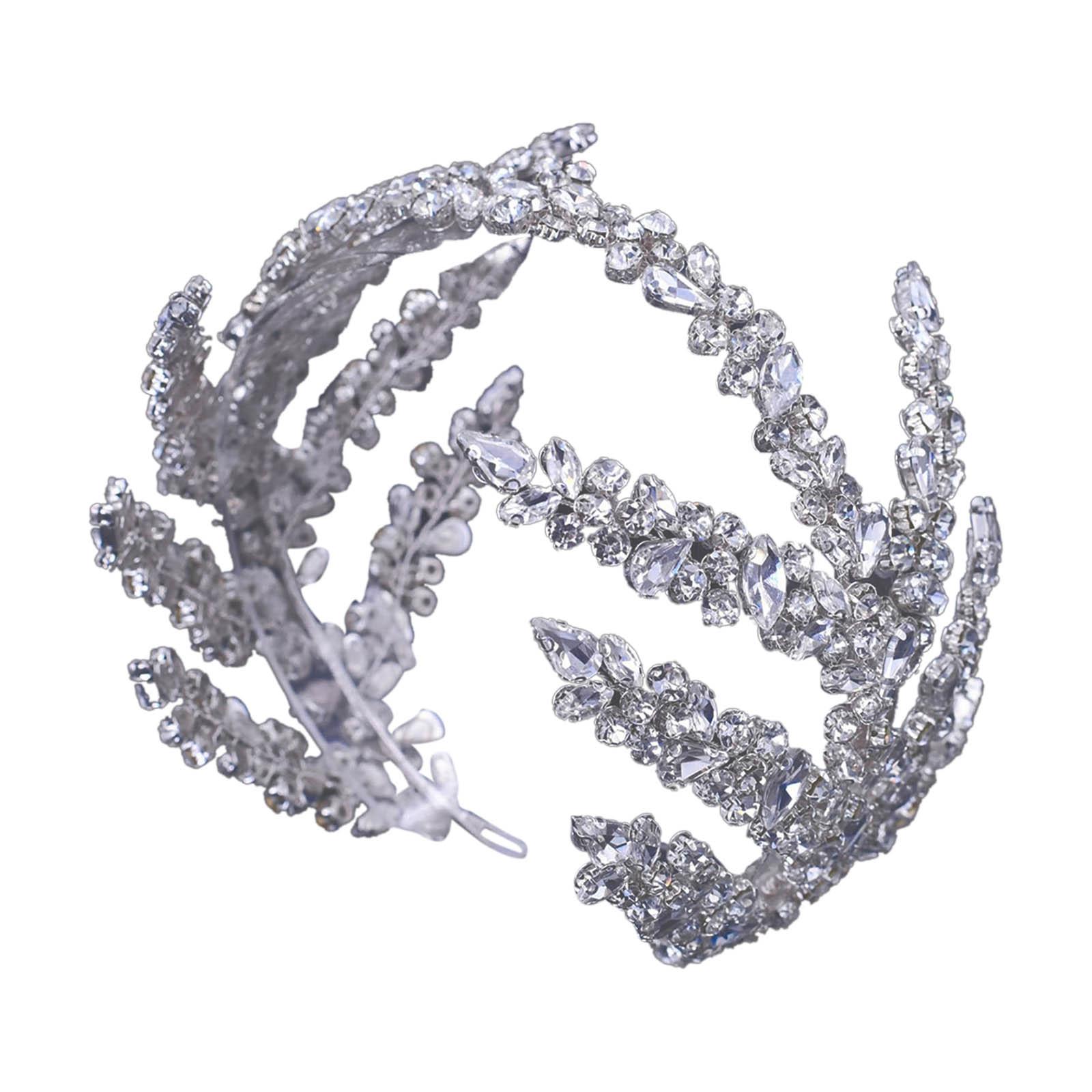 Magideal - Diadema Con De Imitación, Banda Para El Cabello Nupcial, Hermosos Accesorios Para El Cabello, Femenino Clásico Para Novias,