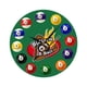 thumbnail image 1 of Bolas de billar de reloj de pared fáciles de leer bolas de mesa de billar de deporte fácil de 12 pulgadas para la sala de juegos de la sala de juegos, 1 of 5