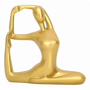 Genérico - Figura Decorativa Adorno Yoga Estatua Meditación Hogar Jhn
