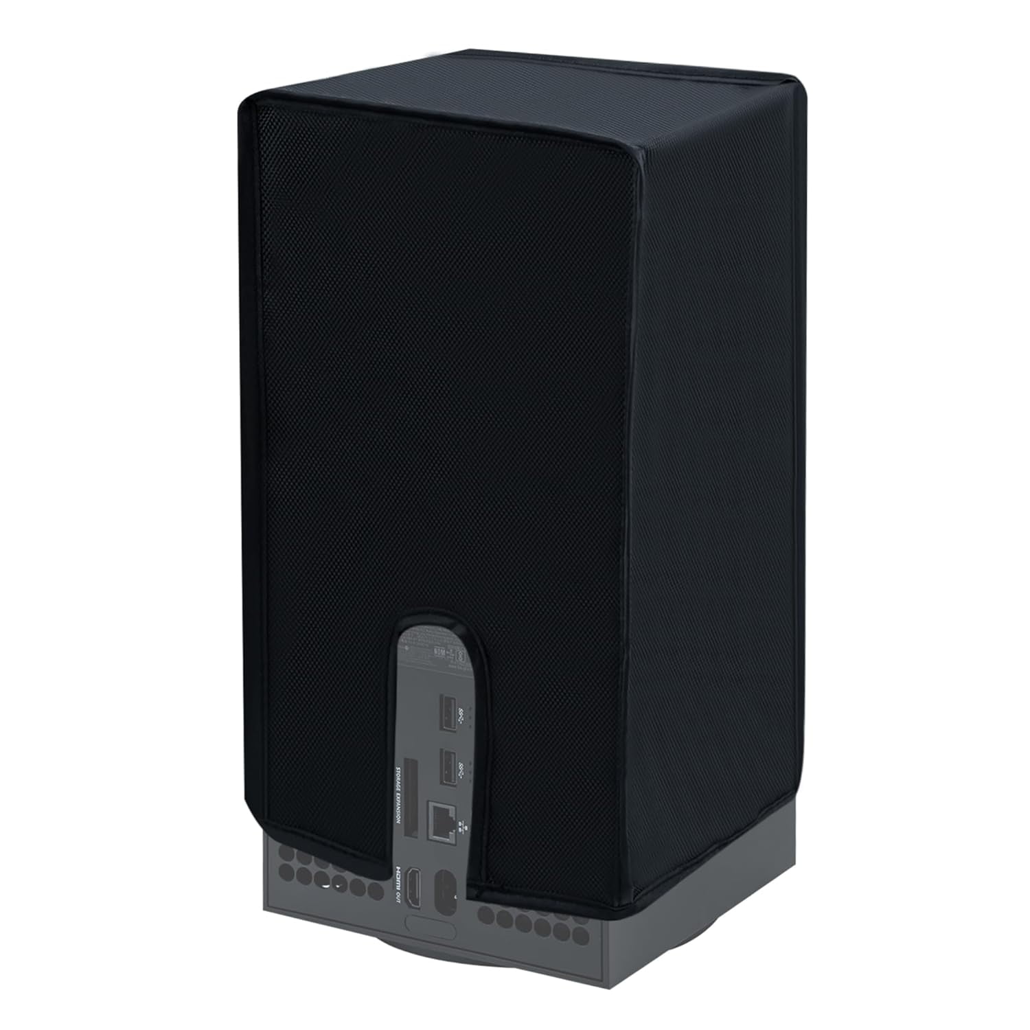 Genérico - Funda Antipolvo Modo Vertical Para Consola Xbox Serie X Hecha De Tela Oxford 1680d Repelente Al Agua Y Resistente-negro