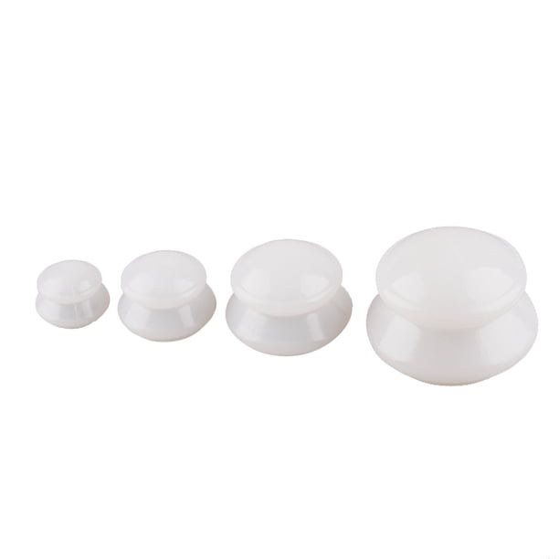 4Pcs Chinese Vacuum Cupping Massager Silicone Massage Body Cupping Cups Cellulite Suction Sucker For Face Back Beauty Massager