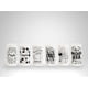 thumbnail image 1 of Traguitos - Juego de 6 Vasos negro, 1 of 13