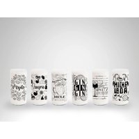 Green Glass - Traguitos - Juego De 6 Vasos Negro