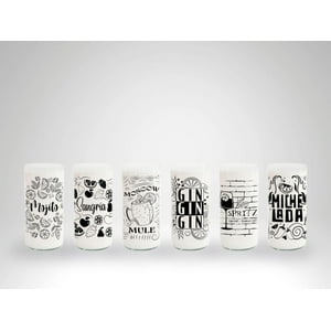 Green Glass - Traguitos - Juego De 6 Vasos Negro