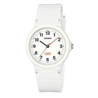 Casio - Reloj Pop Análogo Correa De Resina De Base Biológica Blanca Esfera Blanca Cuarzo Lq-24B-7B Para Mujer