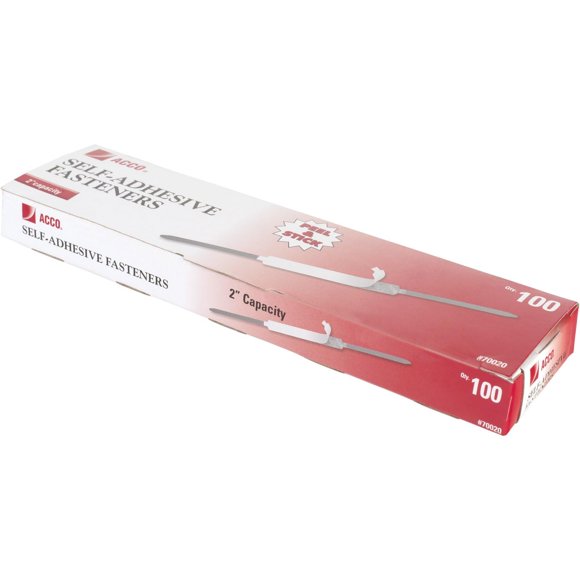 Sujetadores autoadhesivos GBC 2 Capacity Economy 100/caja