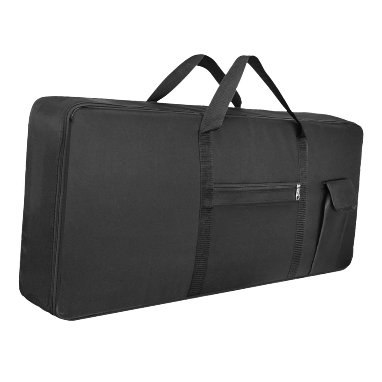 Magideal - Estuche Para Piano Eléctrico, Bolsa De Transporte Para Teclado De 61 Teclas, Bolsa De Transporte Portátil Gruesa Con Bolsillo, Bolso Para Actuación, G Negro