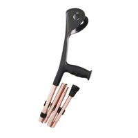 Magideal - Muletas De Antebrazo Portátiles, Estables, Cómodas, Envolventes, Ergonómicas, Resistentes Y Antivuelco. Café Ligero