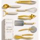 thumbnail image 1 of Utensilios de Cocina STYLED SETTINGS - Juego de 8 Piezas Blanco y Dorado, 1 of 9
