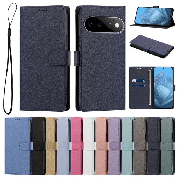 Cartera para Google Pixel 11 Pro con Bolsillo de Tarjetas, Azul Marino