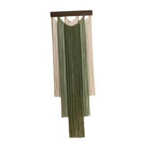 Bothyi - Tapiz De Pared De Macramé, Elegante Tapiz Tejido Para Apartamento, Dormitorio, Verde
