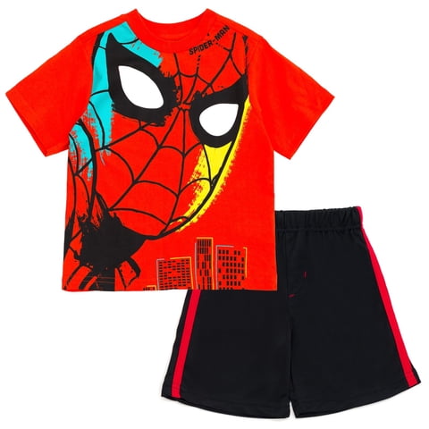 Conjunto De Remera Y Shorts Para Niños Pequeños Marvel Spider-Man 3T