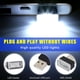 thumbnail image 2 of Lámpara LED USB para auto Augeny interior, 4 unidades, blanco y azul, 2 of 2