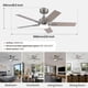 thumbnail image 3 of Ventilador de techo SODSEA DY12405B42 de 42 in (107 cm) con acabado nickel y luz LED, 3 of 3