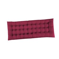 Ioensy - Cojín Para Silla De Respaldo Alto, Cojín Reclinable Mullido, Cojín Para Silla De Madera, Color Rojo