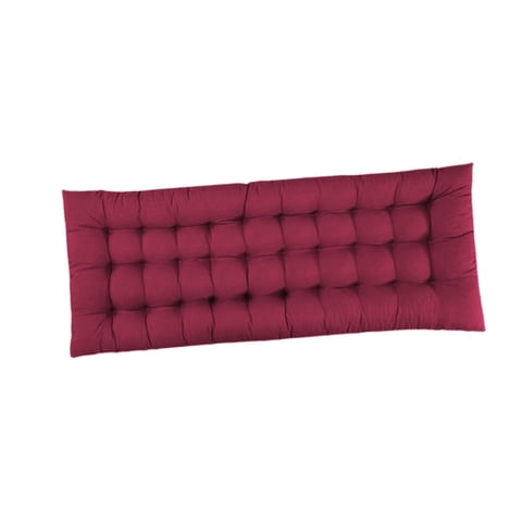 Ioensy - Cojín Para Silla De Respaldo Alto, Cojín Reclinable Mullido, Cojín Para Silla De Madera, Color Rojo