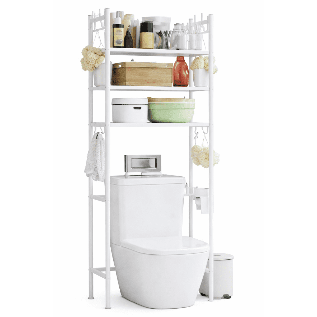 Genérica - Rack Organizador Sobre Wc Inodoro Baño Multifuncional 30kg Blanco