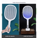 thumbnail image 2 of Raqueta Eléctrica Mata Moscas Recargable Con Luz Led, 2 of 3