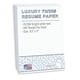 thumbnail image 1 of Resume Paper 70 Libras Lujoso Blanco Brillante 100 Hojas, 1 of 6