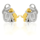 thumbnail image 3 of Aros De Mujer En Plata 925 Diseño De Perrito, 3 of 3