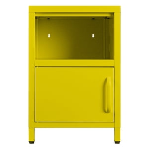 I Love Lockers - Velador 1 Puerta Y 1 Compartimiento - Amarillo Pastel