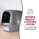 thumbnail image 2 of Liter Box Nature's Miracle con tapa abatible ovalada, plateado/gris, 2 of 7