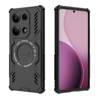 Funda Foxdock Para Xiaomi Redmi Note 13 Pro 4G , Magnética, Resistente A Golpes, Con Soporte, Unisex, Carga Inalámbrica