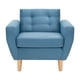 thumbnail image 1 of Sofa Bote 1c Felpa 05 Azul Petroleo, 1 of 6