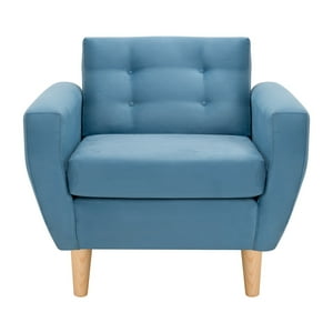 Bodevir - Sofa Bote 1C Felpa 05 Azul Petroleo