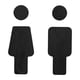 thumbnail image 2 of Señales de baño para hombres y mujeres, indicadores de recordatorio de inodoro, decoración, señales de puerta de baño de madera, señales de puerta de, 2 of 5