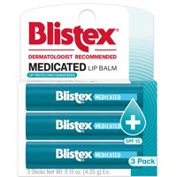Bálsamo Labial Blistex Medication, 4,4 Ml, 3 Unidades, Previene La Sequedad Spf15