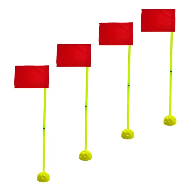 Pack 4 Banderines Corner Enroscable Con Base 1.50 Mtrs