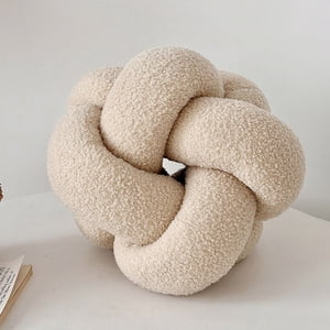Santú Home & Deco - Cojín Nudo Crema Bouclé Deco