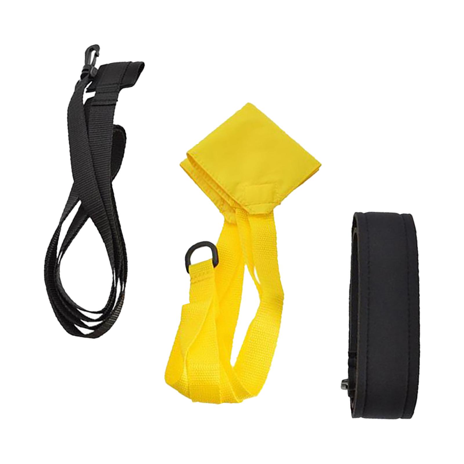 Magideal - Correa De Entrenamiento De Fuerza, Cinturón De Ejercicio De Entrenamiento De Natación, Dispositivo De Entrenamiento De Natación De Resistencia A La Tr Amarillo M