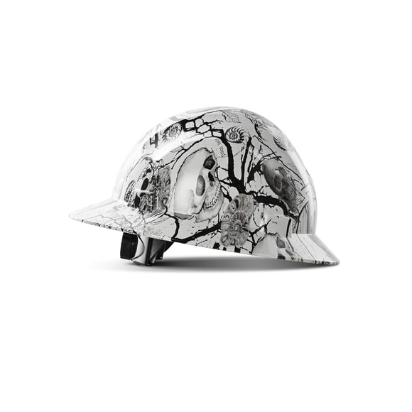 Casco De Seguridad Hard Hat Full Brim Frp Gris Antracita