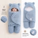 thumbnail image 2 of Saquito Bebé Osito con Capuchita y Orejitas Celeste - BABYMINE, 2 of 4