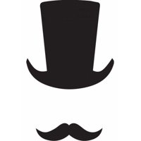 Rienda Libre Graphics - Decomural Top Hat Moustache Pack Ws-33398