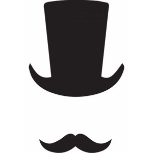 Rienda Libre Graphics - Decomural Top Hat Moustache Pack Ws-33398