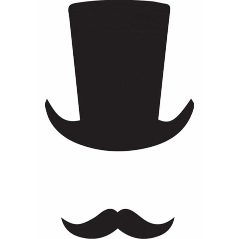 Rienda Libre Graphics - Decomural Top Hat Moustache Pack Ws-33398