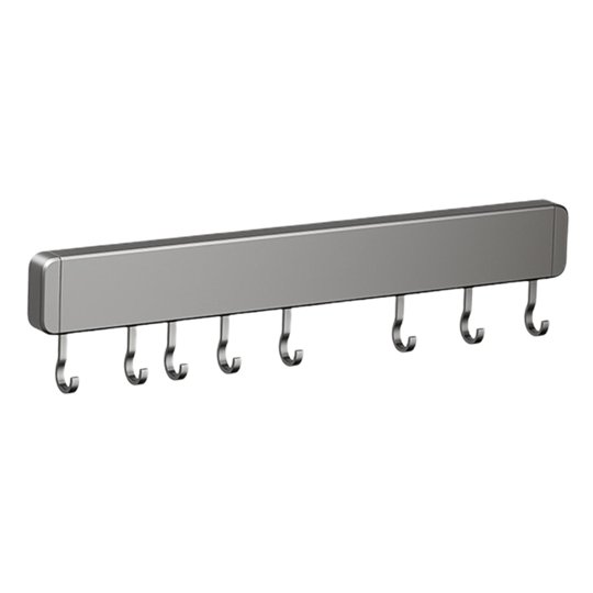 Magideal - Estante Para Utensilios De Cocina De Aluminio, Soporte Para Utensilios De Cocina De Montaje En Pared, Gancho De Pared Para Cocina, Baño, Granja 8 Gancho