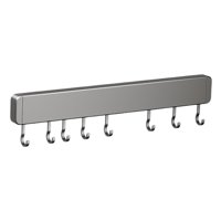 Magideal - Estante Para Utensilios De Cocina De Aluminio, Soporte Para Utensilios De Cocina De Montaje En Pared, Gancho De Pared Para Cocina, Baño, Granja 8 Gancho
