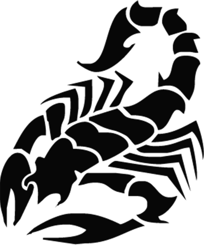 Rienda Libre - Sticker Scorpio Escorpión Tribal Zodiaco Auto Camioneta