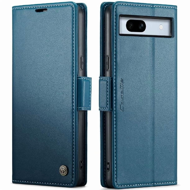 CaseMe tipo cartera Google Pixel 7A con cierre magnético, RFID, tarjetero, soporte, carga inalámbrica