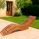 thumbnail image 2 of Reposera Curva de Madera Natural Tratada, 2 of 2
