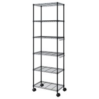 Topmarket - Carro Estante Epoxico 6 Niveles Con Rueda 60X35X124 Cm