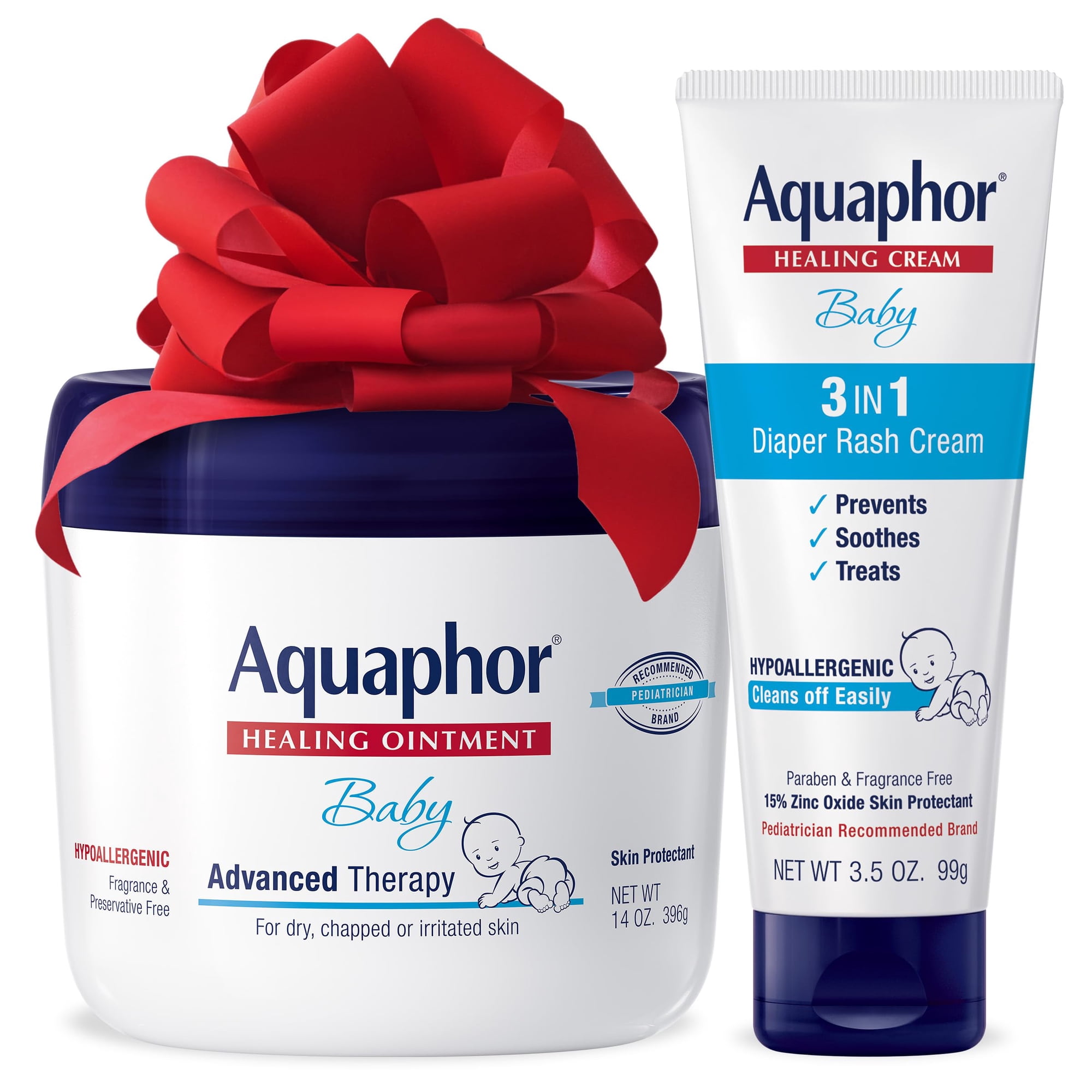 Set Para El Cuidado De La Piel Del Bebé Aquaphor Healing Ointment + Crema Para Pañales