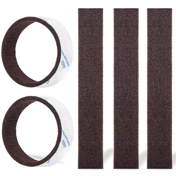 Tiras de fieltro PremiFix 10 piezas 15 cm marrón adhesivas de 5 mm de grosor