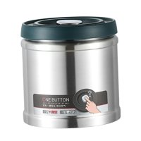 Magideal - Recipiente De Café Al Vacío, Contenedor De Almacenamiento De Granos De Café, Contenedor De Almacenamiento De Café Molido Multiusos, Portátil Para Refr 1600Ml
