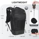 thumbnail image 2 of Mochila IX INOXTO 15L/22L Plegable Impermeable Negra, 2 of 7