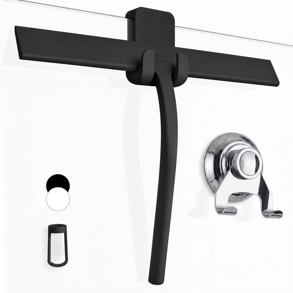 Rasqueta GÜTEWERK 33 cm negra 3‑en‑1 sin taladro